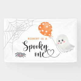 Watercolor Griezelen Eerste Verjaardag Spandoek