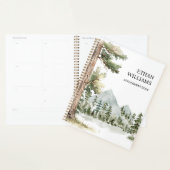 Watercolor Groen Bos Aangepaste Afspraak Planner (Display)