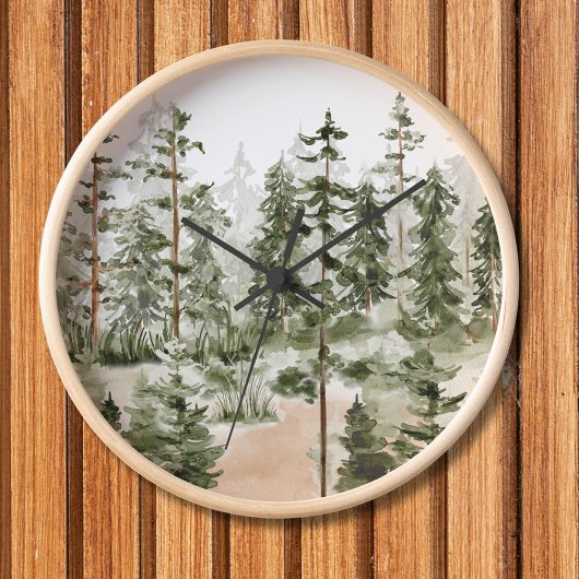 Watercolor Groen Woud