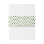 Watercolor groene bamboe rooster tailleband uitnodigingen wikkel (Achterkant Voorbeeld)
