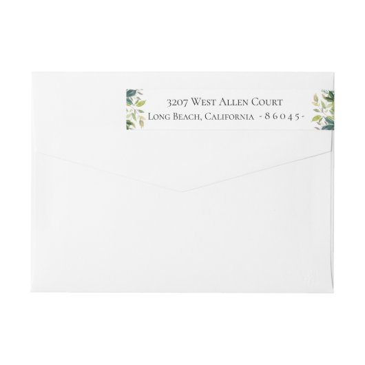 Watercolor Groene Blad (Achterkant)