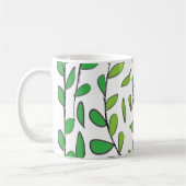 Watercolor Groene Bladeren Koffiemok (Links)