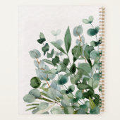 Watercolor Groene Bladeren Modern Planner (Achterkant)