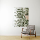 Watercolor Groene Bos Wandkleed (In situ)