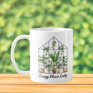 Watercolor Groene Huis Plant Quote Koffiemok