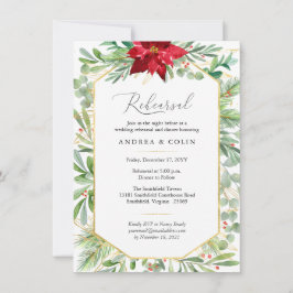 Watercolor Groene Kerst Oefendiner Kaart