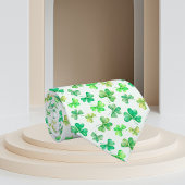 Watercolor groene klaver St. Patrick's day Stropdas