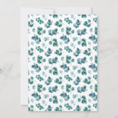 Watercolor Groene Krans Rechtsgeleerdheid Afstuder Kaart (Achterkant)