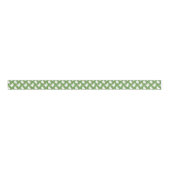 Watercolor Groene Lattice Guirlande Grosgrain Lint (Voorkant)
