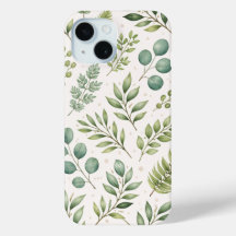 Watercolor Groene Patroon | Botanische Bladeren