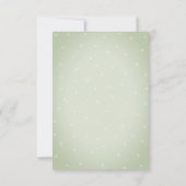 Watercolor Groene Rozen Bruiloft Kaart (Achterkant)