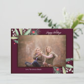 Watercolor Groene Zalig Kerst Kerstkaart (Staand voorkant)