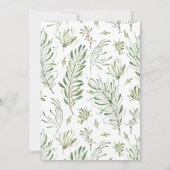 Watercolor Groenery Goud 50ste Jubileum Kaart (Achterkant)