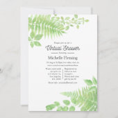 Watercolor Groenery Virtuele Baby Shower Kaart (Voorkant)