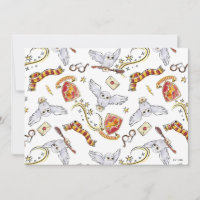 Watercolor GRYFFINDOR™ Hedwig-patroon