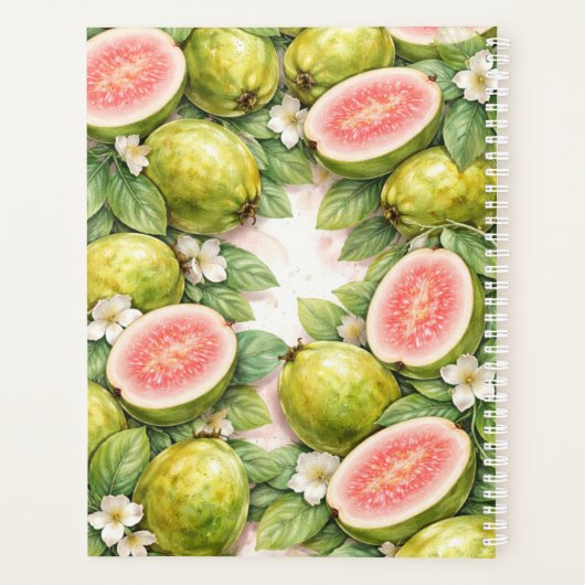 Watercolor Guava Planner Cover  (Achterkant)