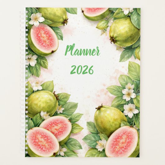 Watercolor Guava Planner Cover  (Voorkant)