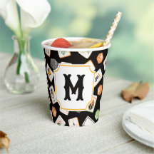 Watercolor Halloween Mahjong Tegels Monogram
