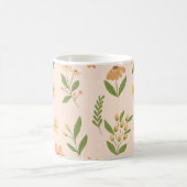 Watercolor Hand-Drawn Colorful Botanical Seamless  Koffiemok (Center)