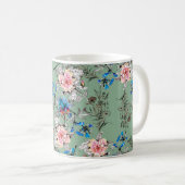 Watercolor hand drawn seamless pattern with beauti koffiemok (Voorkant rechts)