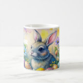 Watercolor Happy Easter Rabbit Koffiemok (Center)