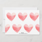 Watercolor Hart Liefde Foto Collage Valentijn Feestdagenkaart (Achterkant)