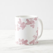 Watercolor Hart Stempels Roze Script Naam Koffiemok (Voorkant rechts)