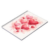 Watercolor Harten Journal Notitieboek (Linkerzijde)