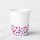 Watercolor Harten Papieren Beker (Achterkant)