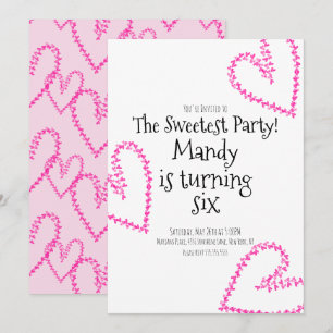 Watercolor Harten Stempel Krans Liefde Verjaardag Kaart