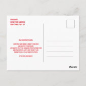 Watercolor Hartenballonnen met Elegant Schrift Briefkaart (Achterkant)