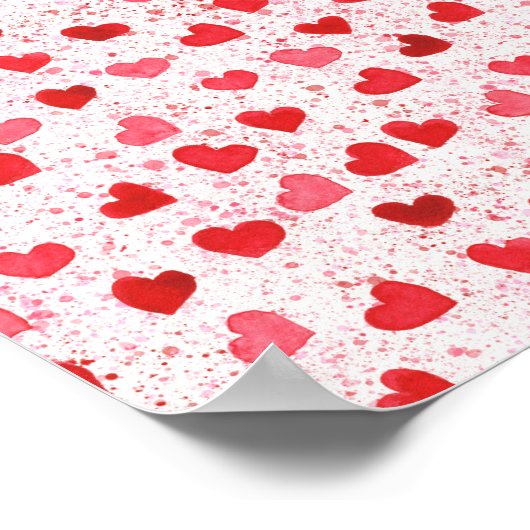 Watercolor Heart Art (2) Poster (Hoek)