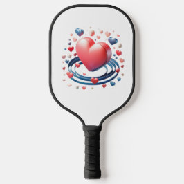 Watercolor Heart Pickleball Padd– Unique Personali Pickleball Paddle