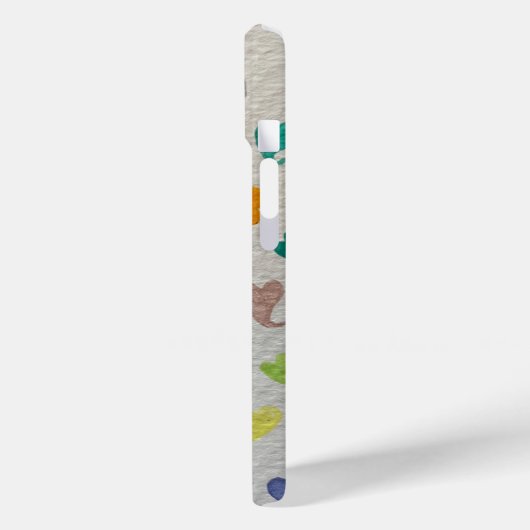 Watercolor Hearts iPhone Case (Achterkant / Links)