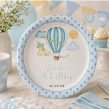 Watercolor Heet Luchtballon Kind 5e Verjaardagsfee