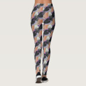 Watercolor Heks Herhalend Patroon Leggings (Achterkant)