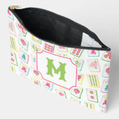 Watercolor Helder Mahjong Tegels Monogram Etui (Open)