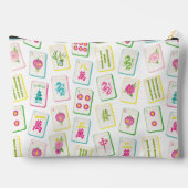 Watercolor Helder Mahjong Tegels Monogram Etui (Achterkant)
