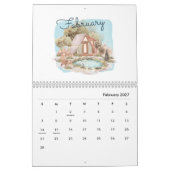 Watercolor Helder & Opgewekt 2026 Planner Kalender (Feb 2027)
