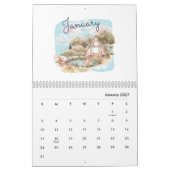 Watercolor Helder & Opgewekt 2026 Planner Kalender (Jan 2027)