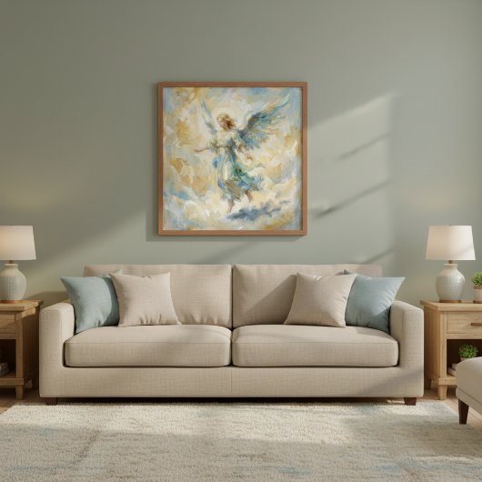 Watercolor Hemelse Engel Poster