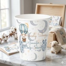 Watercolor Hemelse Schapen & Ballonnen Baby Shower