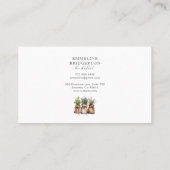 Watercolor Herbalist Herbal Medicine  Visitekaartje (Achterkant)