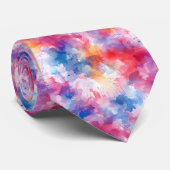 Watercolor Heren Zakdoek Stropdas (Opgerold)