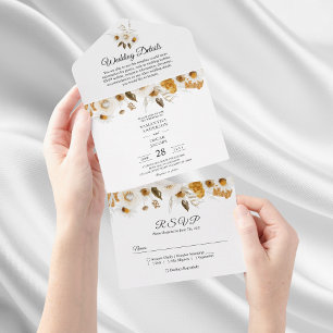 Watercolor Herfst Baby Shower Welkom Bord All In One Uitnodiging