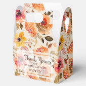 Watercolor Herfst Bloemen Bruidsfeestje Bedankdoosjes (Geopend)