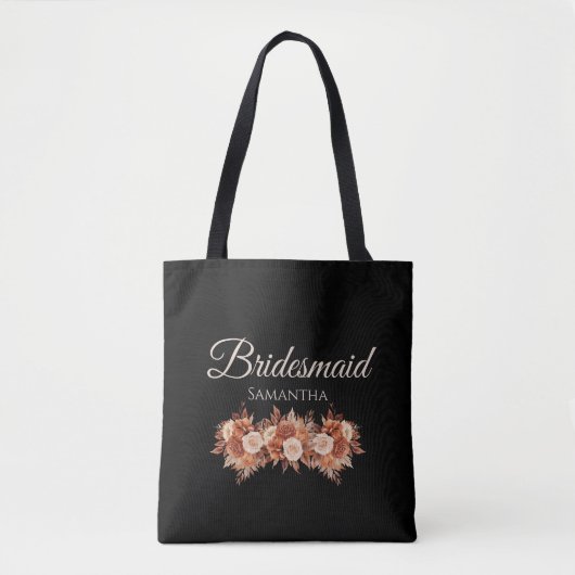 Watercolor Herfst Elegantie-Bruidsmeisje Cadeau- Tote Bag (Voorkant)