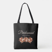 Watercolor Herfst Elegantie-Bruidsmeisje Cadeau- Tote Bag (Achterkant)