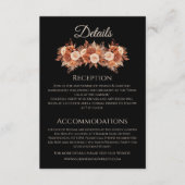 Watercolor Herfst Elegantie-Huwelijk- Informatiekaartje (Voorkant)