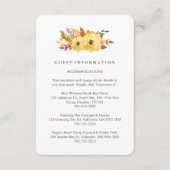 Watercolor Herfst Gastinformatie Kaarten (Voorkant)